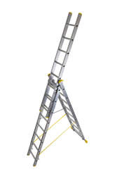 Werner Abru 725 Series Promaster Box Section Triple 3 Section 2.4m 23 Rung Reform Combination Ladder 7252418
