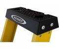Werner Abru 717 Series Fibreglass Platform Stepladder Trade 5 Tread 7170518
