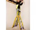 Werner Abru 717 Series Fibreglass Platform Stepladder Trade 5 Tread 7170518