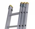 WERNER 2.4m  BOX SECTION TRIPLE EXTENSION LADDER 7232418